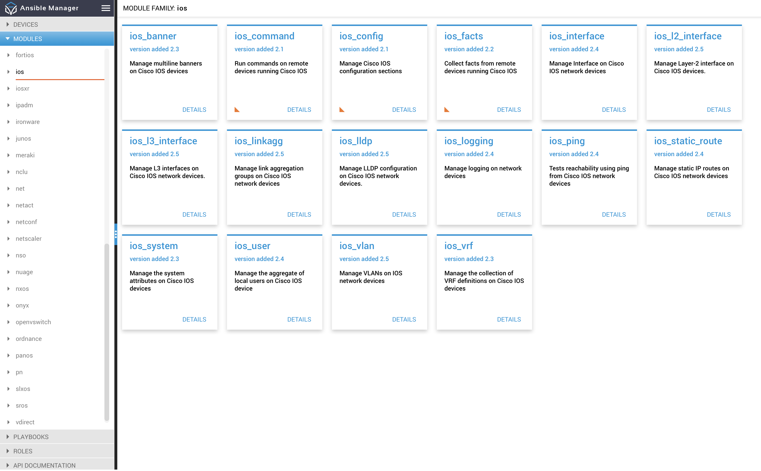 Ansible Manager - UI 1