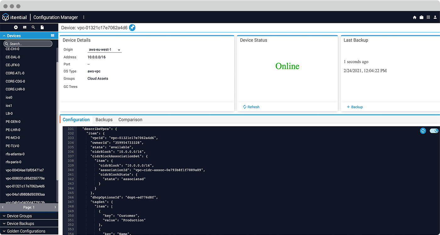 VPC Federation-Config Mgr