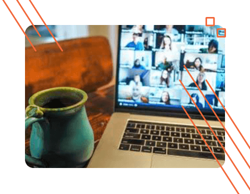 Career Imgs2 Hybrid photography of a coffee mug next to a laptop on top of a desk representing the hybrid-first work environment at itential network automation