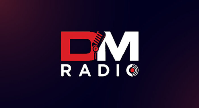 DM Radio logo on a dark background, representing the DM Radio podcast and interview series.
