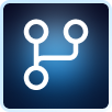 icon showing connections between nodes
